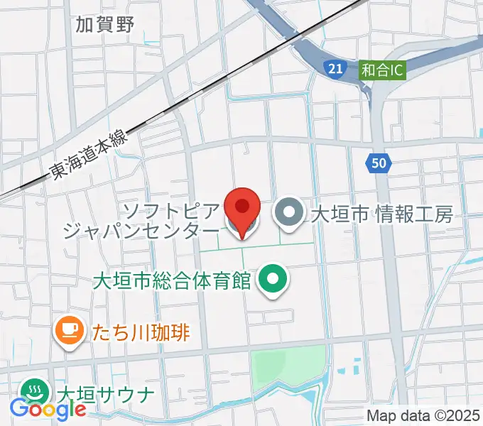 ソフトピアジャパンセンターの地図