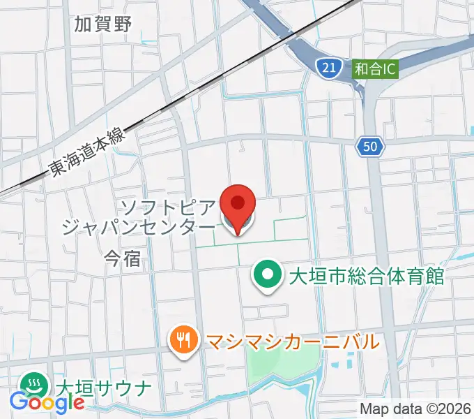 ソフトピアジャパンセンターの地図