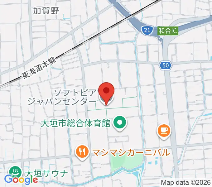 ソフトピアジャパンセンターの地図