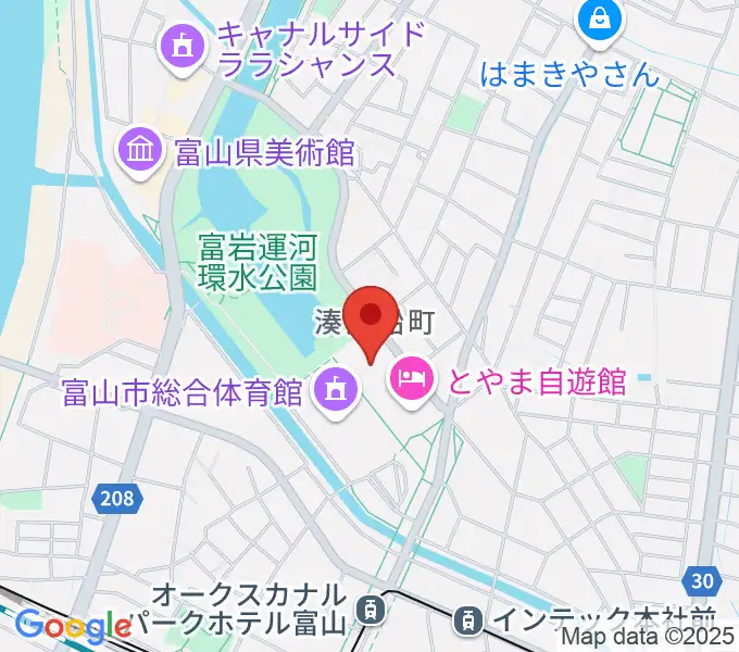 富山県民共生センター サンフォルテの地図