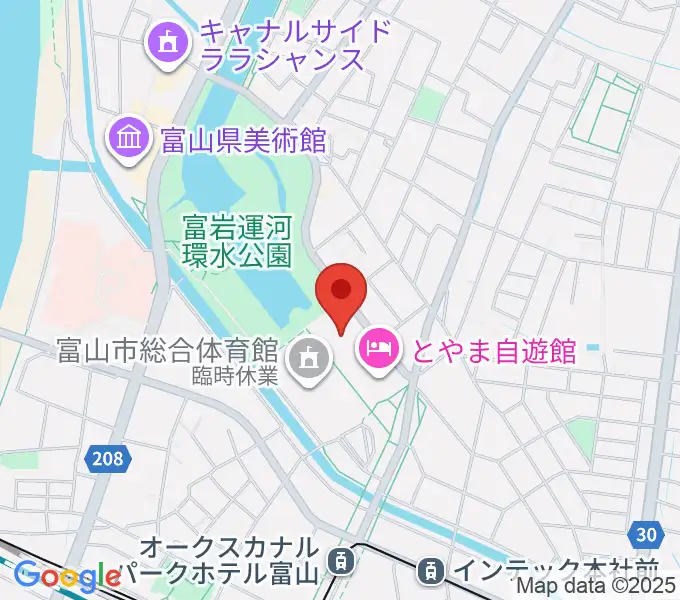 富山県民共生センター サンフォルテの地図