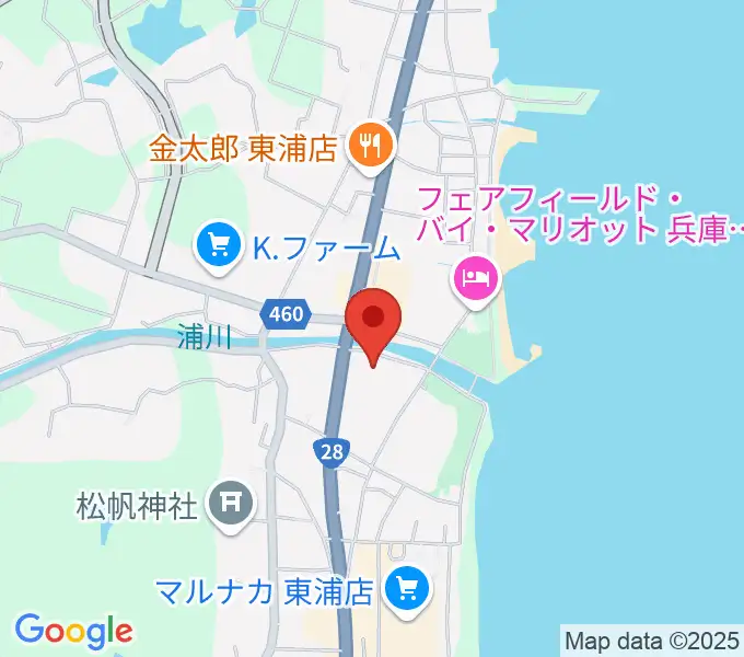 淡路市立サンシャインホールの地図