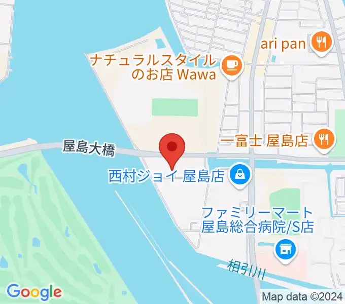 穴吹学園ホールの地図