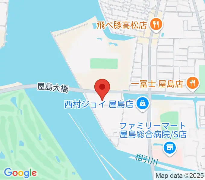 穴吹学園ホールの地図