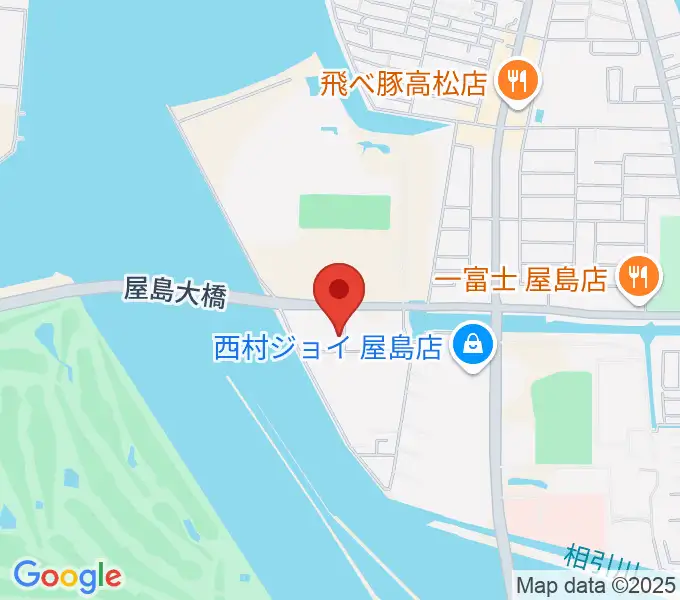 穴吹学園ホールの地図