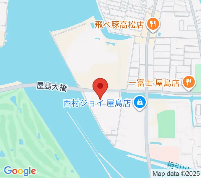 穴吹学園ホールの地図