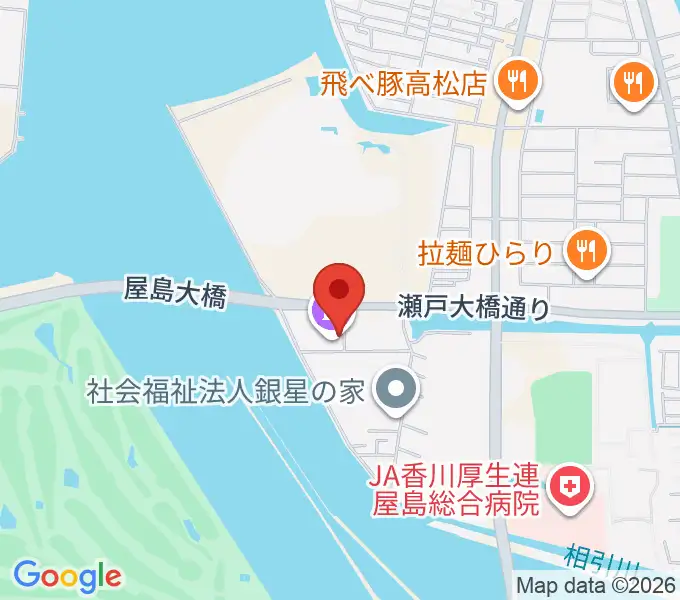穴吹学園ホールの地図