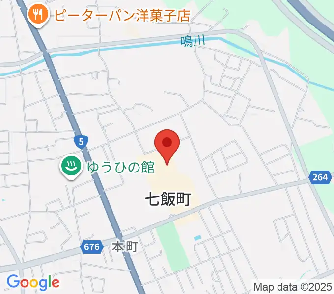 七飯町文化センターの地図
