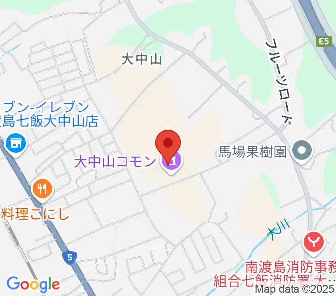 大中山コモンの地図