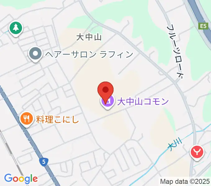 大中山コモンの地図