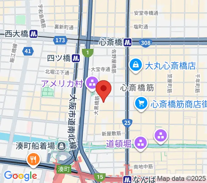 ソアーズミュージックラボの地図