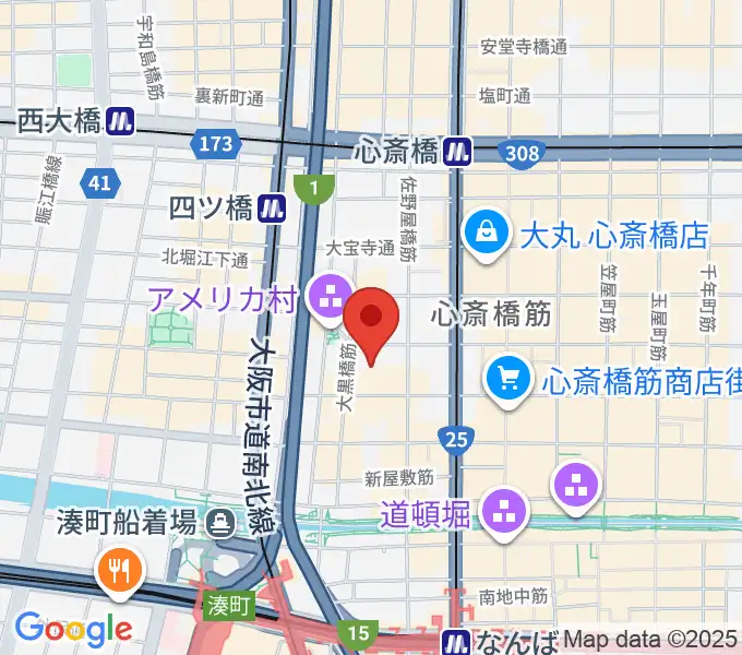 ソアーズミュージックラボの地図