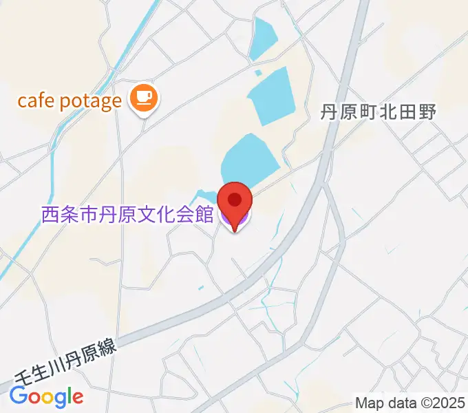 西条市丹原文化会館の地図