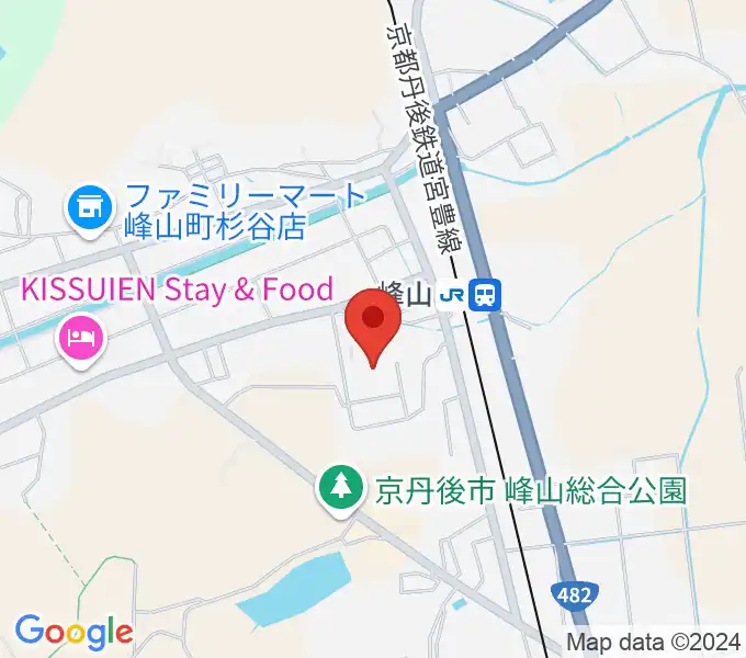 京都府丹後文化会館の地図