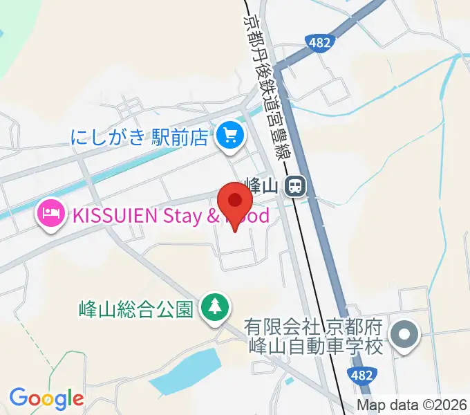 京都府丹後文化会館の地図