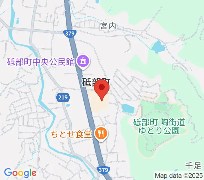 砥部町文化会館の地図