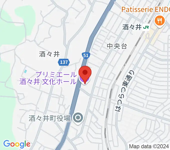 プリミエール酒々井の地図