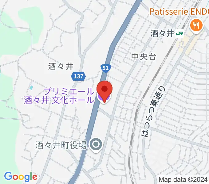 プリミエール酒々井の地図