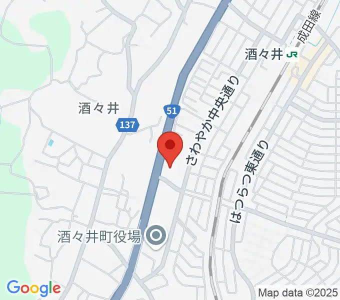 プリミエール酒々井の地図