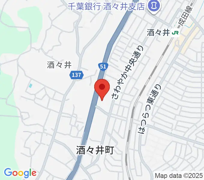 プリミエール酒々井の地図