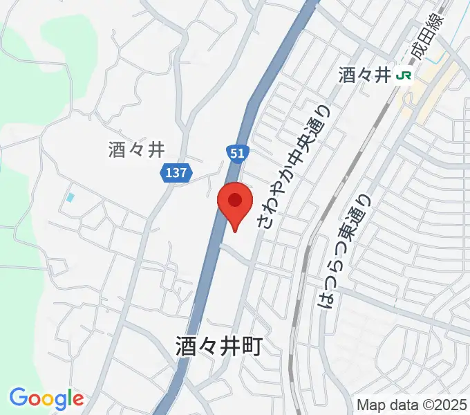 プリミエール酒々井の地図