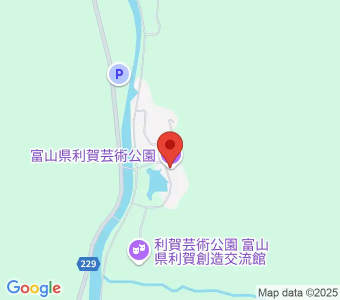 富山県利賀芸術公園の地図