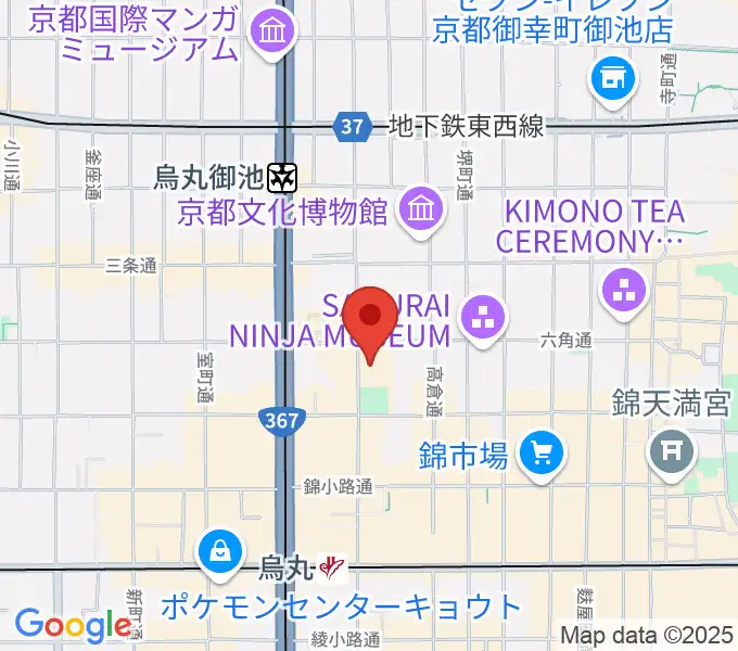 ウィングス京都の地図