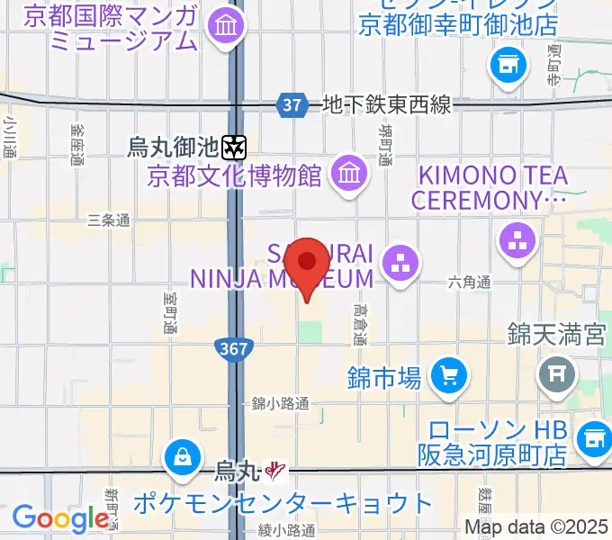 ウィングス京都の地図