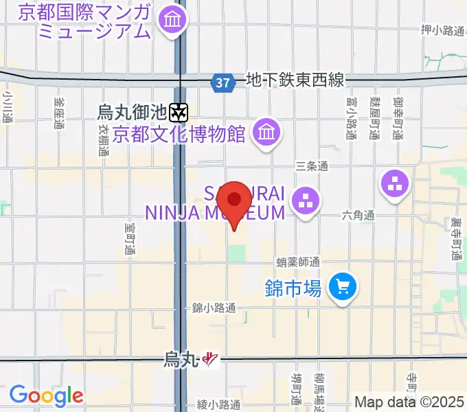 ウィングス京都の地図