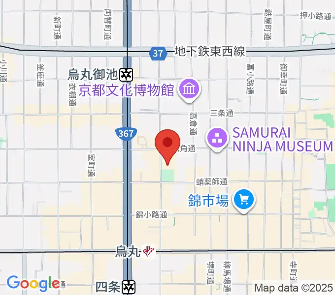 ウィングス京都の地図