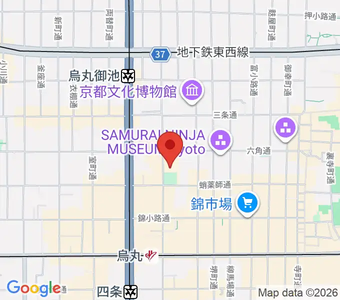 ウィングス京都の地図