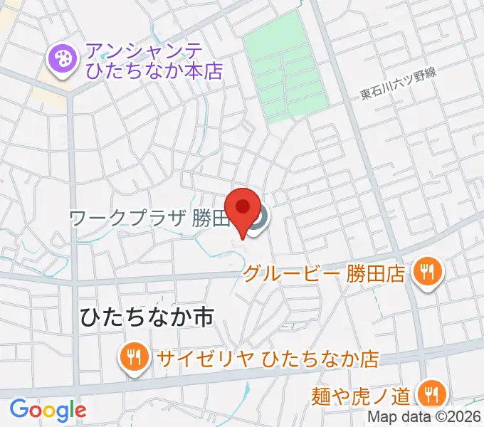 ワークプラザ勝田の地図