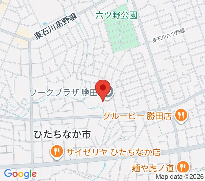 ワークプラザ勝田の地図