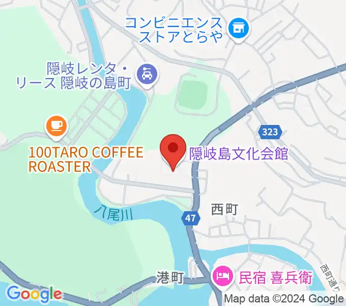 隠岐島文化会館の地図