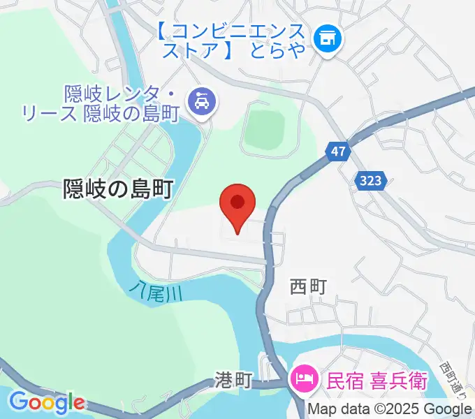 隠岐島文化会館の地図