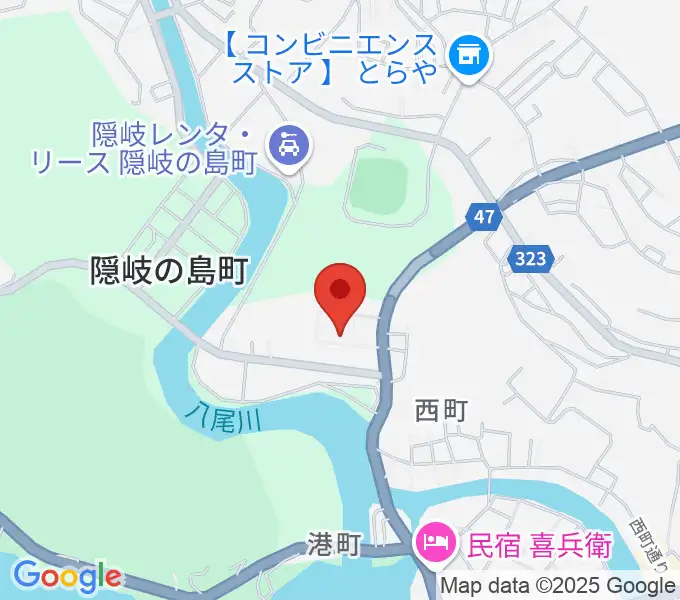 隠岐島文化会館の地図