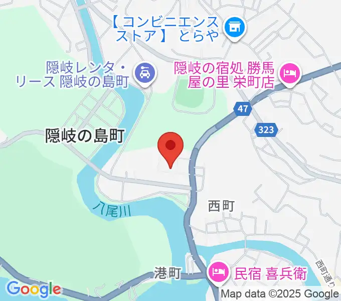 隠岐島文化会館の地図