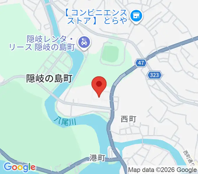 隠岐島文化会館の地図