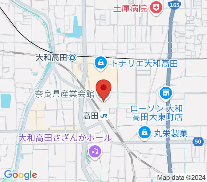 奈良県産業会館の地図