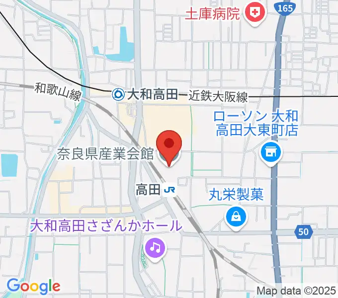 奈良県産業会館の地図