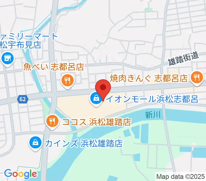 ロッキン浜松店の地図