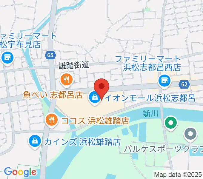 ロッキン浜松店の地図
