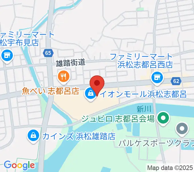 ロッキン浜松店の地図