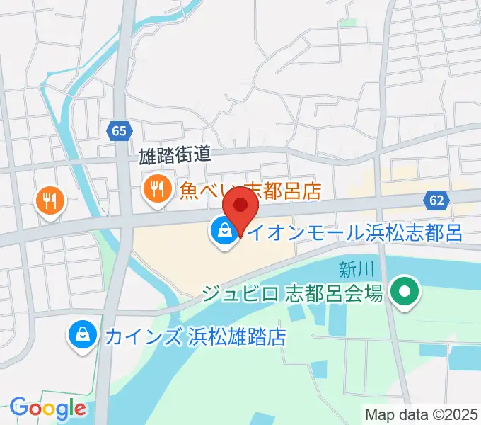 ロッキン浜松店の地図