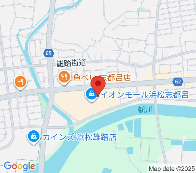 ロッキン浜松店の地図