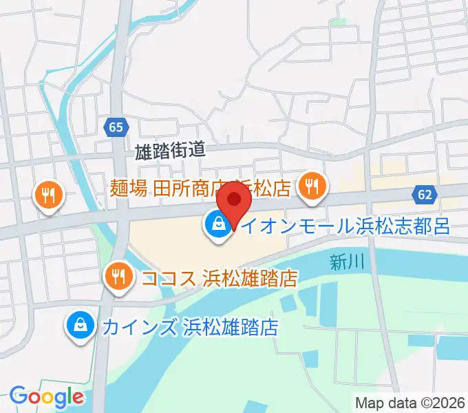ロッキン浜松店の地図