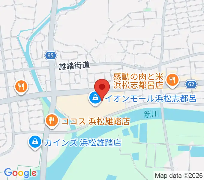 ロッキン浜松店の地図