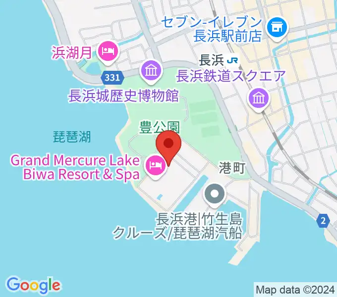 長浜文化芸術会館の地図