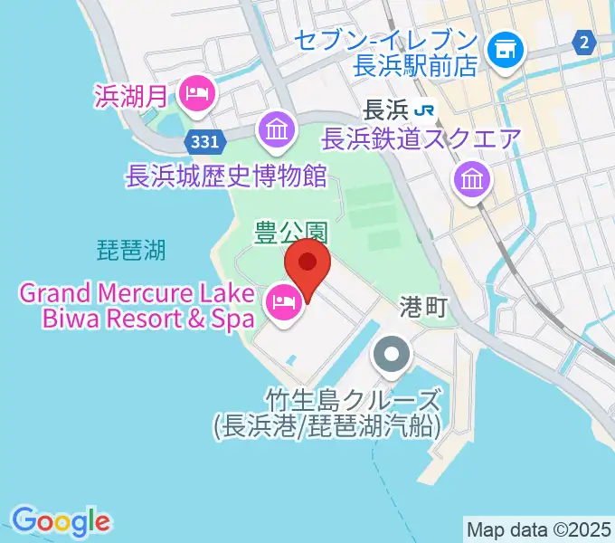 長浜文化芸術会館の地図