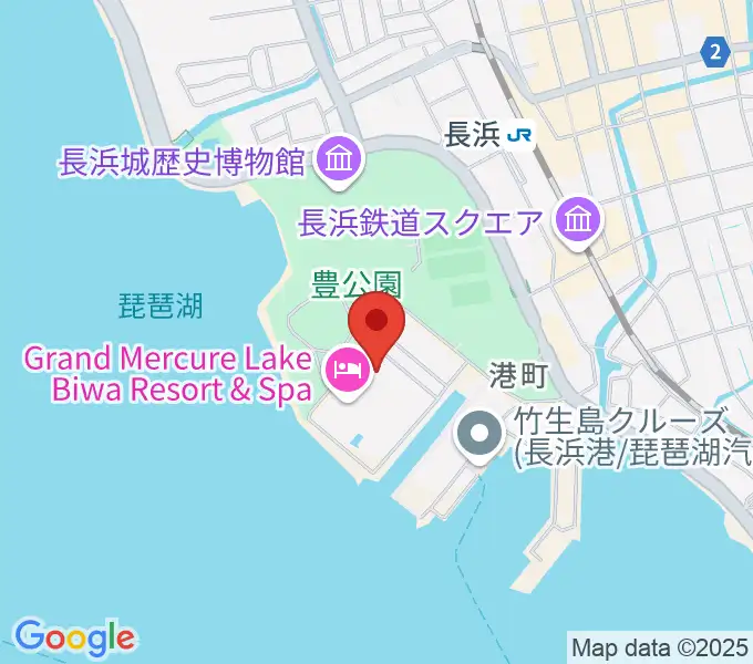 長浜文化芸術会館の地図